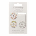 SS Anywear Clip Metallic Crystal Flower